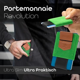 MakakaOnTheRun Men's Card Holder with Coin Compartment & Drawstring: Card Holder, Credit Card Holder, Slim Wallet Men's Wallets, ID & Card Sleeves, Wallets for Men Card Holder, Men's Small Wallet, 2 -