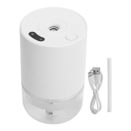 Ethanol Atomizer Cleaner FullAutomatic Induction Spray Sensor Dispenser for Home Office(White with Silver Ring )