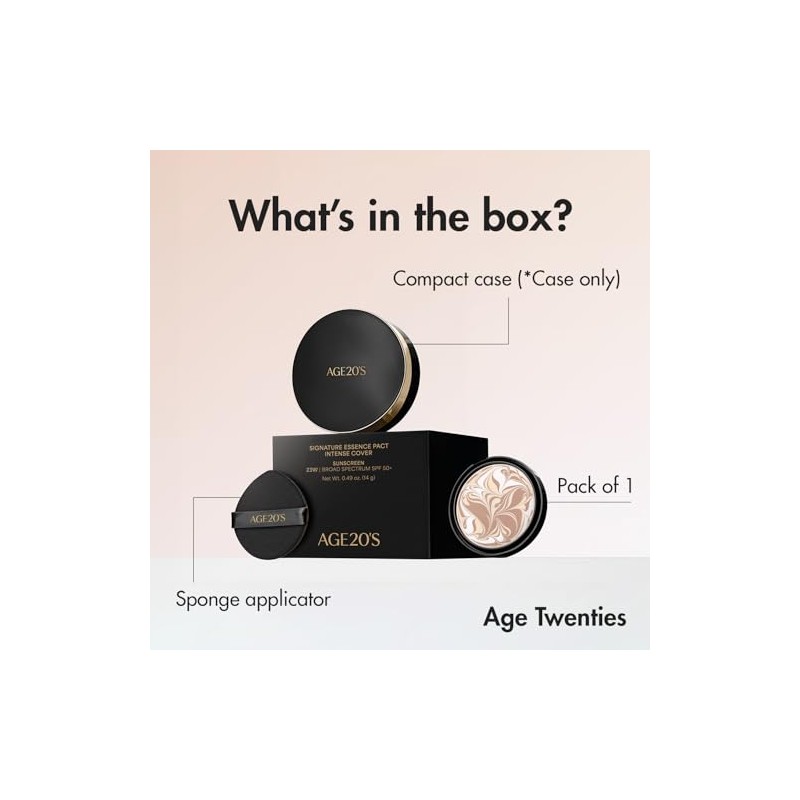 Age20 Signature Essence Pact Spf Paquete 29w Caramel Base Maquillaje