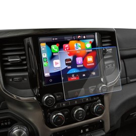 KOOGEN Tempered Glass Screen Protector for Dodge Ram 1500 2019-2025,Infotainment Navigation Screen Film Compatible With Ram 2500 3500 2025 2024 2023 Accessories - 8.4 inch