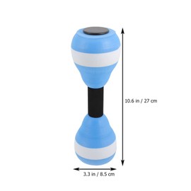 1 par de mancuernas de ejercicio acuático, aeróbicos de agua, mancuernas flotantes, barras de mano de EVA para ejercicios de piscina, de, equipo de fitness