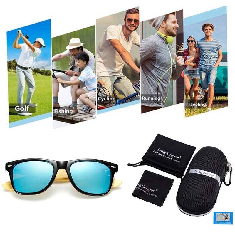 Long Keeper - Gafas de sol polarizadas de madera de