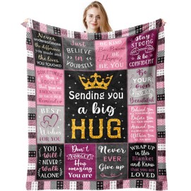 Get Well Gifts For Women, Inspirational Gifts For Women, Sending Hugs Gifts For Women, Get Well Soon Gifts After Surgery, Encouragement Gifts For Women Men, Sympathy Gift Healing Blanket 150x130CM