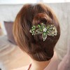 2 Flower Hair Clips, Exquisite Fashion Hair Accessories, Women's Crystal