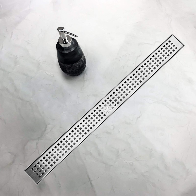 HTOH Linear Shower Drain 36 Inch, 304 Stainless Steel Shower