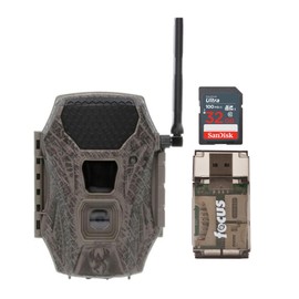 Wildgame Innovations Terra Cell XT 24MP Cellular Dual Network Trail Camera with 21 LEDs Bundle with 32GB Ultra SDHC UHS-I Memory Card and 4-In-1 USB Card Reader (Black) (3 Items)