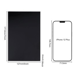 Worasign Acrylic Plexiglass Sheets, Square Black Acrylic Blanks, 5 Pack Acrylic Sheets 5"X7” Blank Sign for Crafts Supplies DIY Projects Crafts Christmas Decor