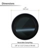 Brixwell 12" Dark Tinted Round Porthole Window Tempered Glass for