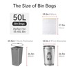 Sorush Bin Bags Heavy Duty Bin Liners Bin Bags 50L