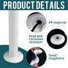 Pack of 50 Heating Pipe Rosette Pipe Covers, Folding Rosette