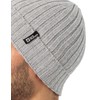 Jack Wolfskin Rib Knit Beanie Hat, Grey Heather, 1-Size