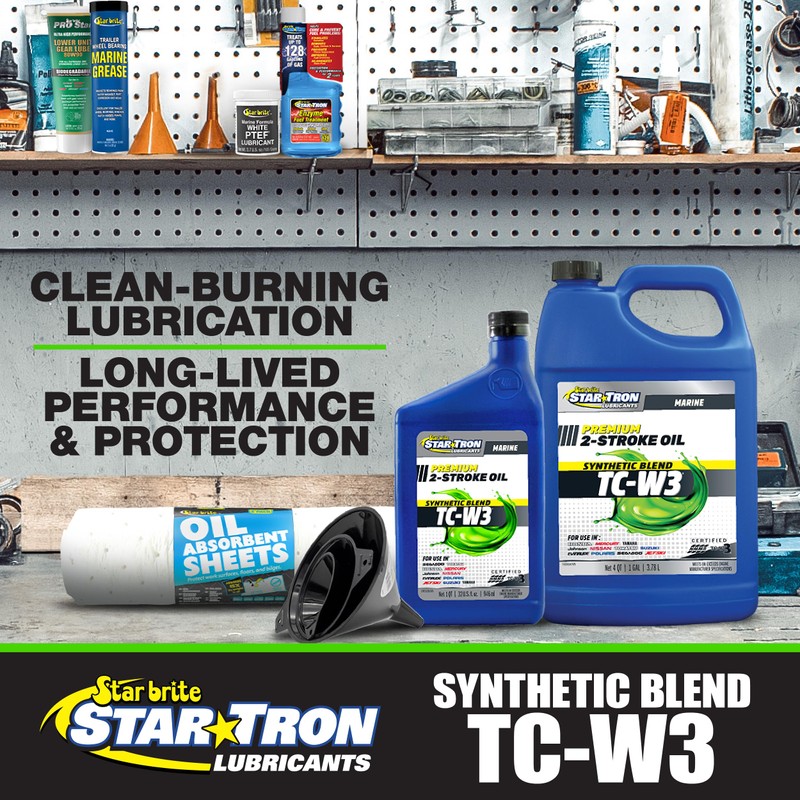 STAR BRITE Star Tron Premium+ 2-Cycle Synthetic Blend TC-W3 Engine