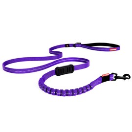 EZYDOG Zero Shock LITE Dog Lead | Zero Shock Technology, Shock-Absorbing, 1.2m, Small Dogs, Medium Dogs, Large Dogs, Comfortable Padded Handle, Traffic Control, 48 inches (Purple)
