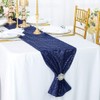 JYFLZQ Navy Blue Sequin Table Runners 12" x 108" Pack