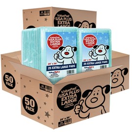 ValuePad USA Plus Puppy Pads, Extra Large 28x36 Inch, 200 Count Bulk Pack - Premium Puppy Pee Pads for Dogs, American Made Puppy Pads, Super Absorbent Polymer Gel Core, 5-Layer Design