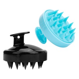 2-stücke Silikon Shampoo Haarbürste für Peeling und Kopfmassage [Nass & Trocken] Kopfhaut Massagebürste Pflege Haarwurzeln Healthy Head ohne Schuppen Fördert Haarwachstum