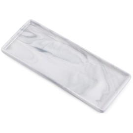 Ceramic trays for cosmetics, jewelry, suitable for organizing dressing tables and bathrooms, trays for toiletries etc (Grey-large)