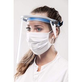 Rehau Face Shield - Face Shield with Movable Folding Visor - Lightweight, Comfortable, Safe