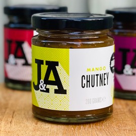 Janda Mango Chutney (200g) | Crafted in the UK in small batches | Great with Indian food | Slowly simmered in open pans | Delicately spiced