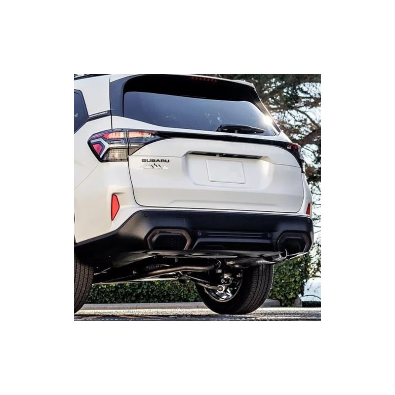 Snow Mountain Tree Emblem for Car, 2 Pcs 7 Inch