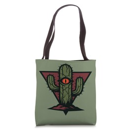 Cursed Cactus Haunted Desert Plant Meme Art Tote Bag