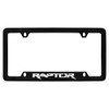 Ford Raptor Metal License Plate Frame Holder (Black D)
