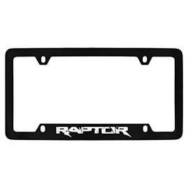 Ford Raptor Metal License Plate Frame Holder (Black D)