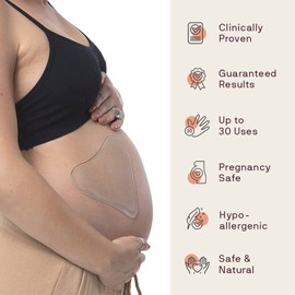 Dermaclara Chest Wrinkle Patch - Silicone Chest Patches for Wrinkles, Reusable Chest Wrinkle Pads, Overnight Scar Treatment for Pregnancy, Stretch Marks, Skin Repair, Up to 30 Uses - 2 Patches