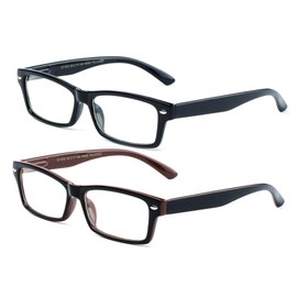 Newbee Fashion - Clear Frames Nerd Geek Squared Simple Spring Hinges Fashion Clear Glasses