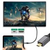 cablecc Cable de extensión 4K tipo D de 90 grados