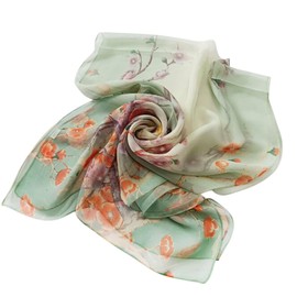 FAIRYGATE Chiffon Scarf, Women's Stole Neckerchief Scarf, for Summer, Autumn, Winter, All Year Round Shawls & Scarves