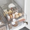 mDesign Plastic Kitchen and Pantry Organizer with Divided Drawer -