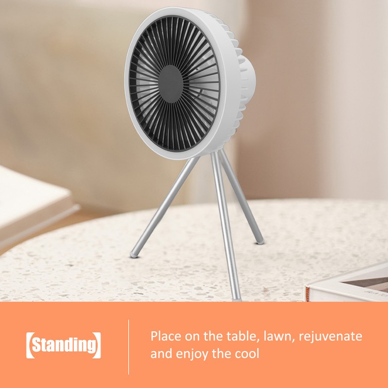 Tripod Fan 10000mAh 3 Gears Adjustable Timing Function Portable Desktop