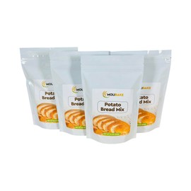 Molibake Potato Bread Mix Pack of 4 - All-Natural Baking Mix for Bread Machine and Oven