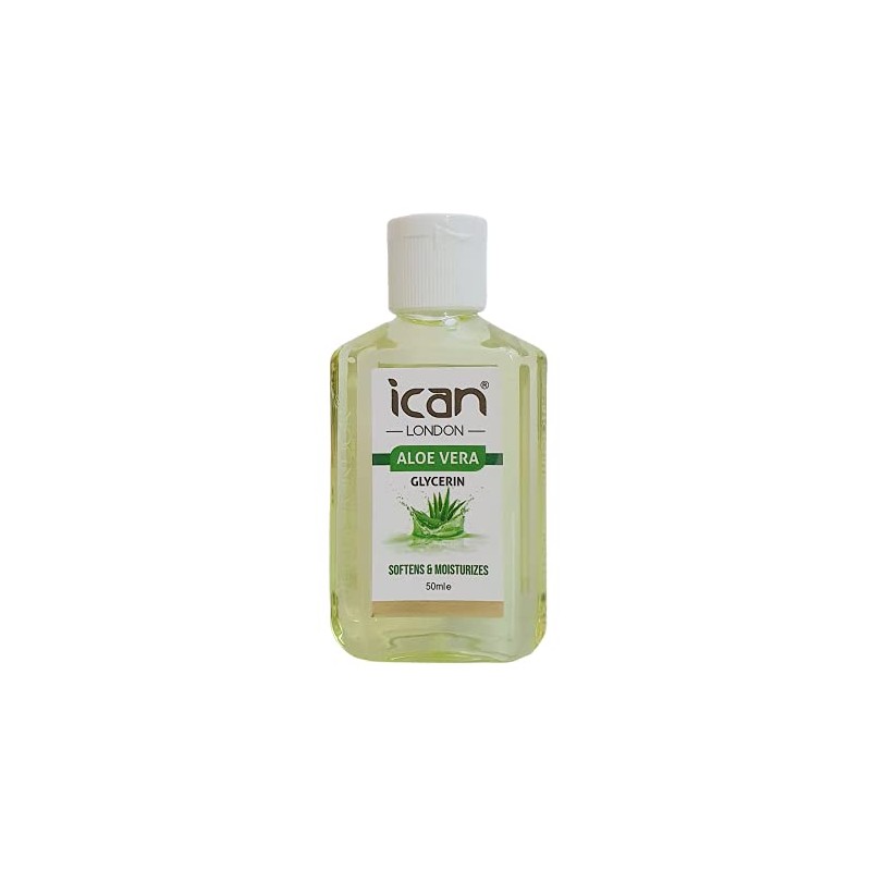 ican london Aloe vera glycerine for softens & moisturizes 50ml