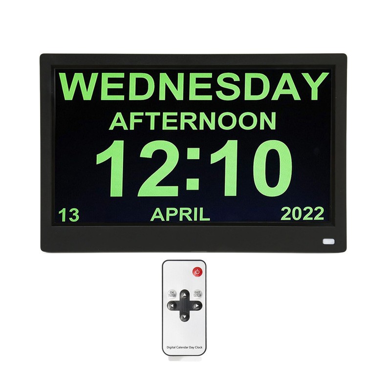 11.6 Inch Digital Calendar Alarm Day Clock 12 24 HR