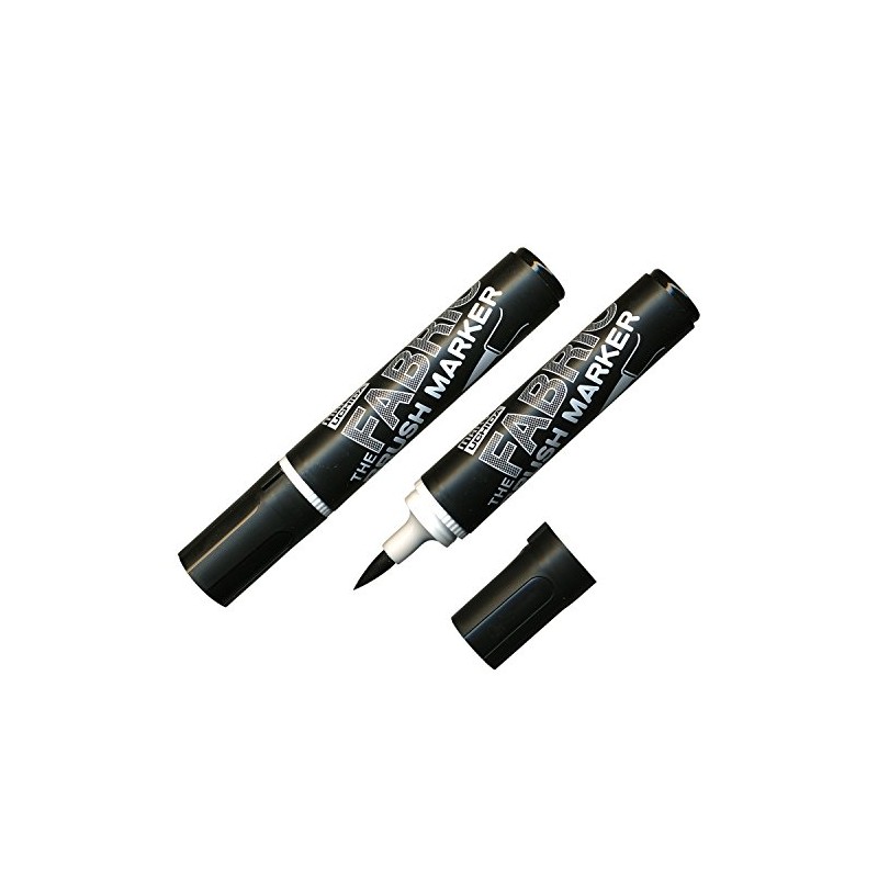 Marvy Fabric Brush Marker No.722-1 Black 2 Pack
