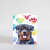 PICTURE THIS PRINTS Rottweiler Dog Greeting Card for Dog Lover,