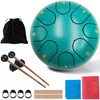 Rain Drum, 8 Notes 6 Inches, Chakra Rain Drum, Steel Tongue Drum, Rain Music Drum, Outdoor Rain Drum, Garden Handpan with Beater, Percussion Instruments (8 Tone 6 Inches)