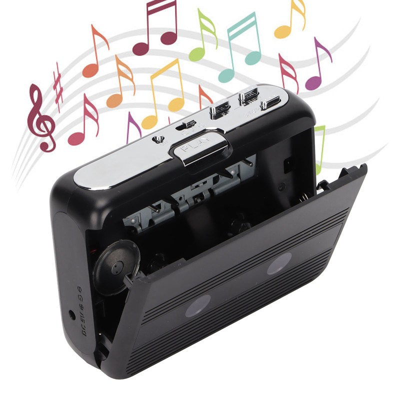 TON007B Portable Cassette Players Mini Stereo Bluetooth Cassette Playing Equipment