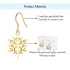 Christmas Earrings for Women Girls- Snowflake Drop Earrings, Gold Dangle