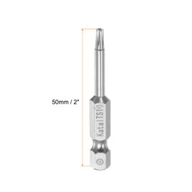 sourcing map T10 Magnetic Security Star 5 Point Torx Screwdriver Bit 1/4 Inch Hex Shank 2 Inch Length Pack of 5