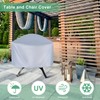 M METERXITY Round Outdoor Fire Pit Cover, 48" x 18"