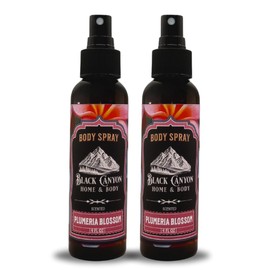 Black Canyon Plumeria Blossom Scented Body Spray, 4 Oz (2 Pack)