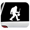 Bigfoot with Banjo Decal Sticker for Car Window BG 123