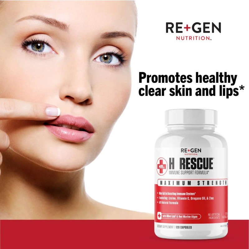 Rescue Cápsulas 120 Zinc Vitamina Lisina Orégano