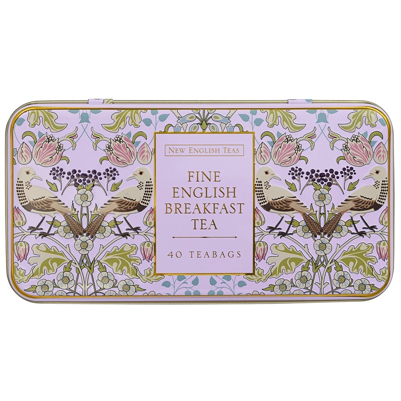 New English Teas Song Thrush and Berries Tea Tin with