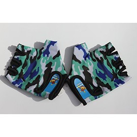 Monkey Bars Gloves (for Children 9,10,11 Old) with Grip Control /Bike Cycling Gloves Camouflage