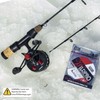 QualyQualy Ice Fishing Rod and Reel Combo 60cm M/ML Inline
