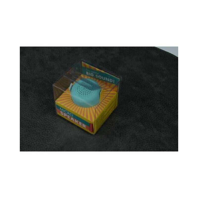 Kikkerland Bluetooth Wireless Micro Mini Speaker Keychain Color Aqua BRAND